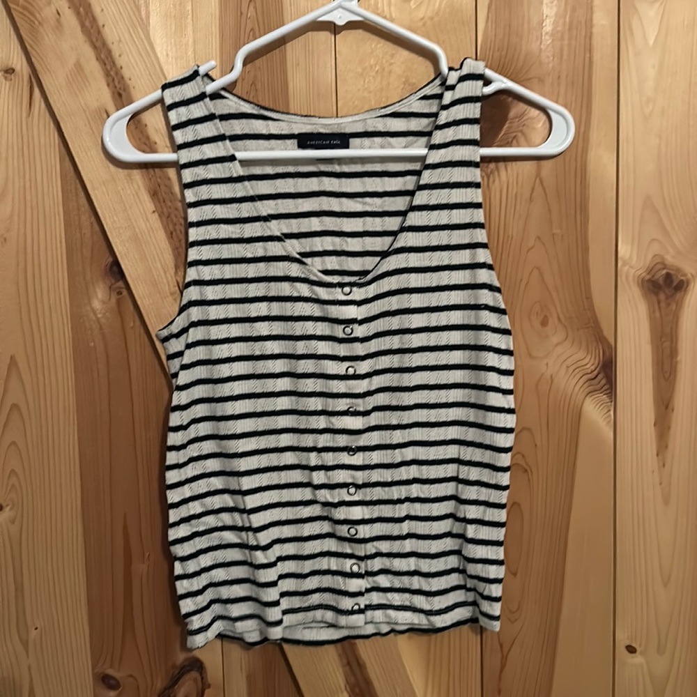 Women's size small American Eagle Striped tank.